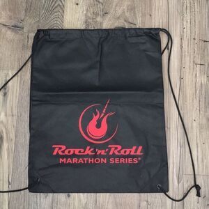 Black collector RockNRoll Marathon Series Race tote backpack bag shoulder carry